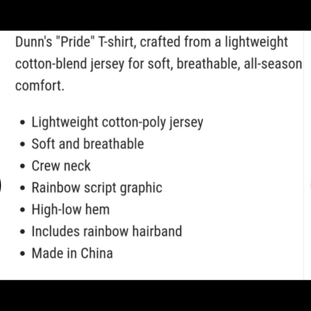 Rae Dunn Pride Shirt w Scrunchie - Picture 4 of 5